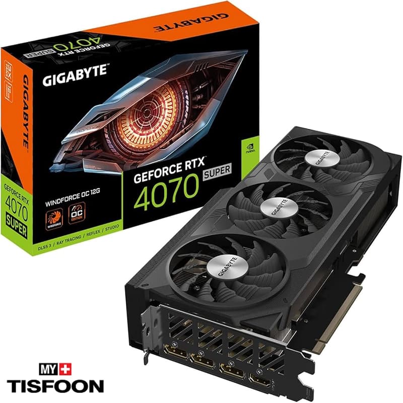 کارت گرافیک گیگابایت GeForce RTX 4070 SUPER WINDFORCE OC 12GB