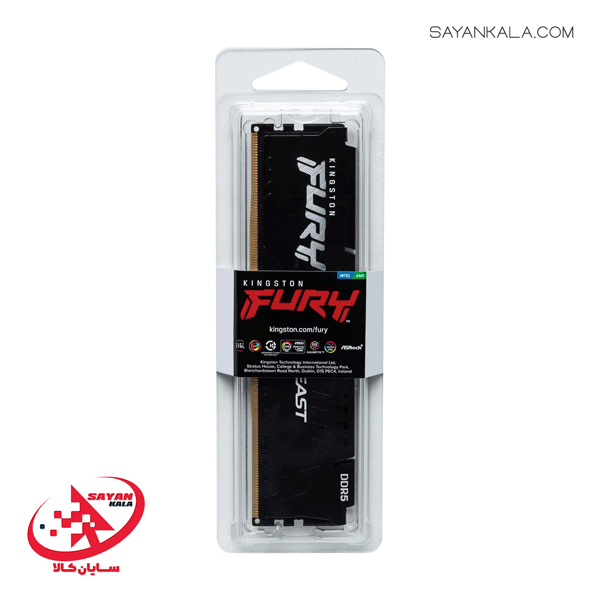 رم کینگستون مدل RAM KINGSTONE Fury Beast 16GB 5200MHz CL40 DDR5
