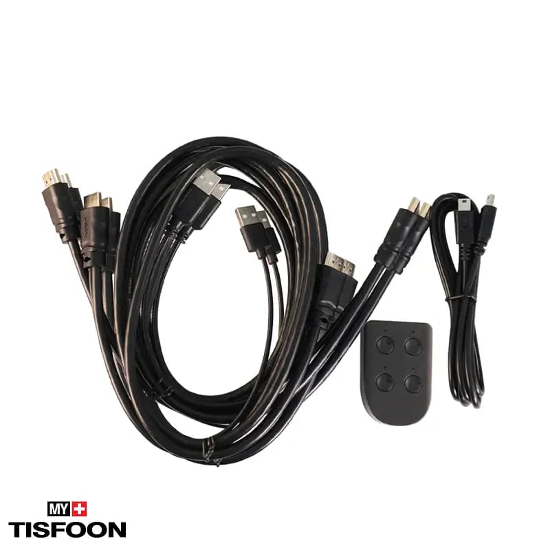 کی وی ام سوئیچ ۴ پورت HDMI کی نت K-H524 — تصویر ۴
