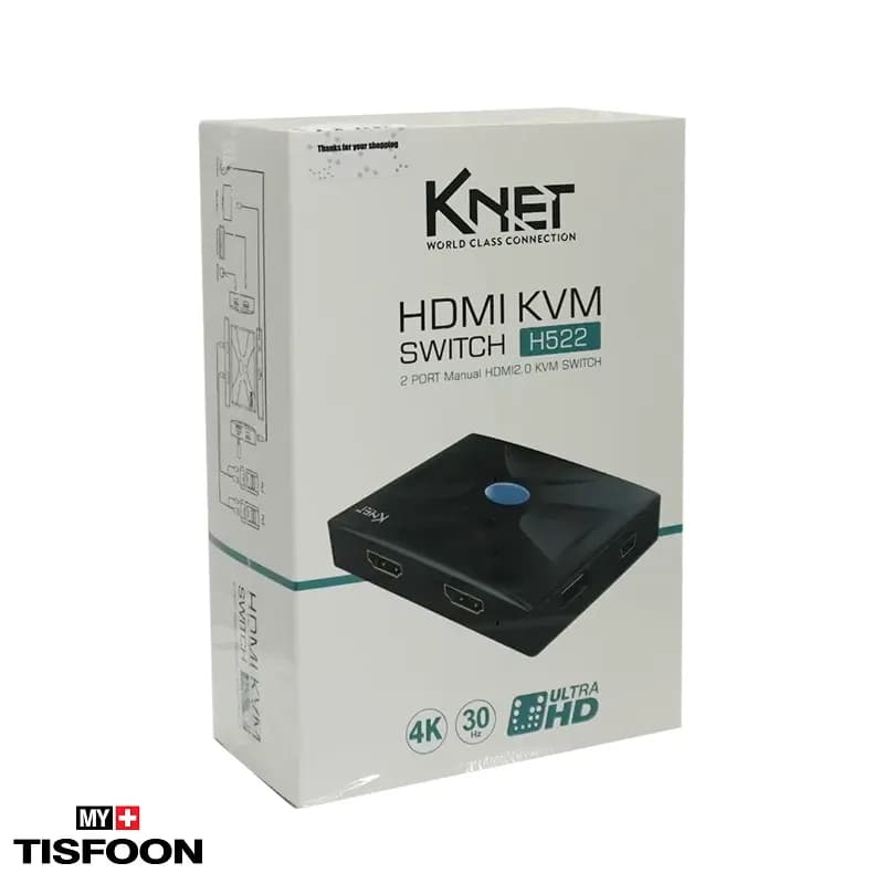 کی وی ام سوئیچ ۲ پورت HDMI کی نت K-H522 — تصویر ۳