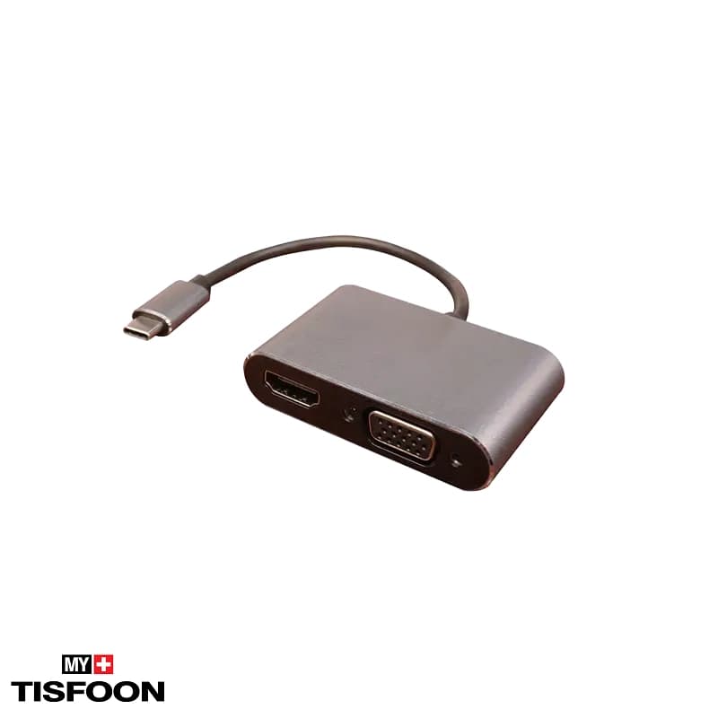 مبدل ۲ پورت Type C کی نت K-COUC2HDU3