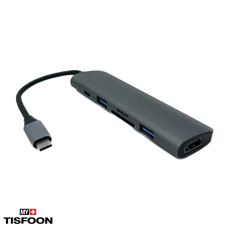 هاب ۶ پورت Type C کی نت K-MFCMS606 مدل S6 — تصویر ۴