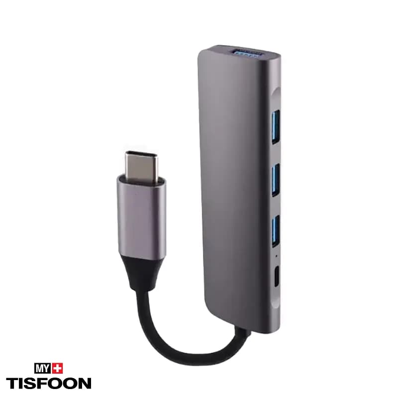 هاب ۵ پورت Type C کی نت K-MFCMS305 مدل S3
