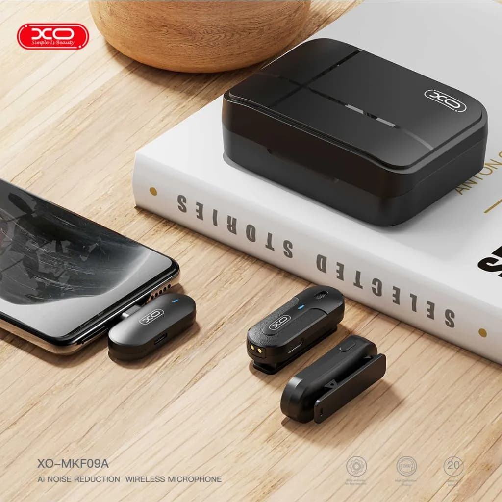 میکروفون یقه ای بی سیم ایکس او مدل XO-MKF09A — تصویر ۹