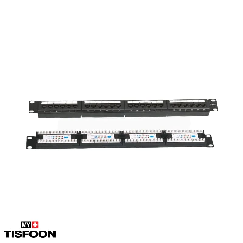 پچ پنل ۲۴ پورت Cat6 UTP کی نت K-NPC6U024