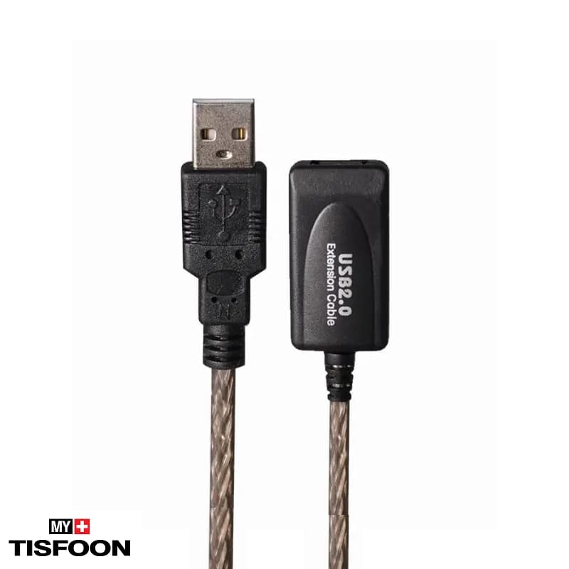 کابل افزایش طول USB 2.0 وی نت مدل V-CUE20200 طول ۲۰ متر — تصویر ۲