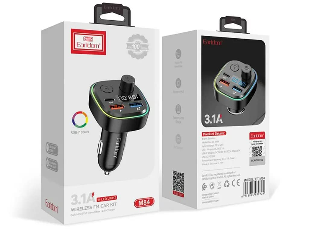 شارژر فندکی بلوتوثی ارلدام مدل ET-M84