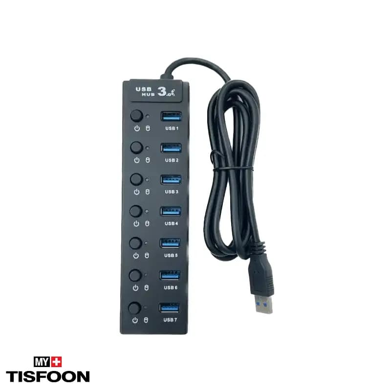 هاب ۷ پورت USB 3.0 کی نت K-HUAMH907 مدل H9