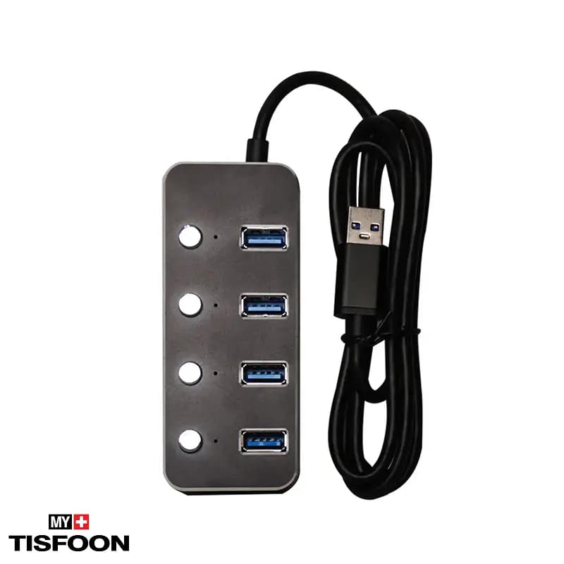 هاب ۴ پورت USB 3.0 کی نت K-HUAMH504 مدل H5