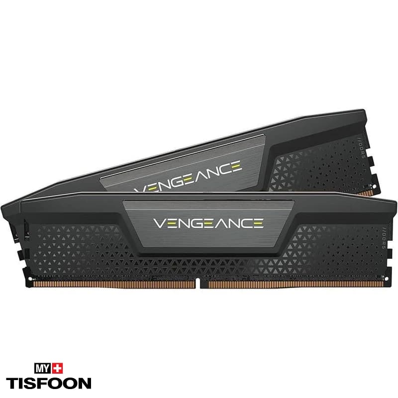 رم دسکتاپ DDR5 دو کاناله ۶۶۰۰ مگاهرتز CL38 کورسیر مدل VENGEANCE BLACK ظرفیت ۳۲ گیگابایت — تصویر ۶