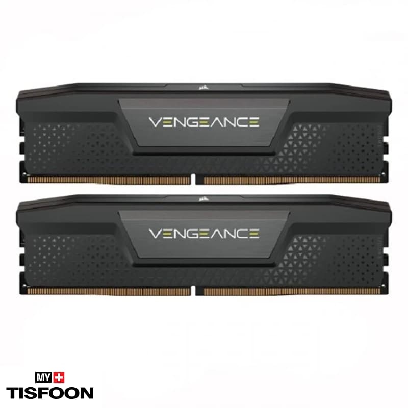 رم دسکتاپ DDR5 دو کاناله ۶۶۰۰ مگاهرتز CL38 کورسیر مدل VENGEANCE BLACK ظرفیت ۳۲ گیگابایت — تصویر ۳