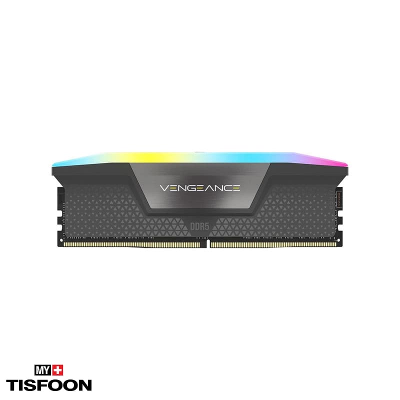 رم دسکتاپ DDR5 تک کاناله ۵۲۰۰ مگاهرتز CL40 کورسیر مدل VENGEANCE RGB ظرفیت ۱۶ گیگابایت