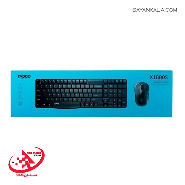 کیبورد و ماوس رپو مدل KEYBOARD AND MOUSE RAPOO X1800S WIRELESS — تصویر ۶