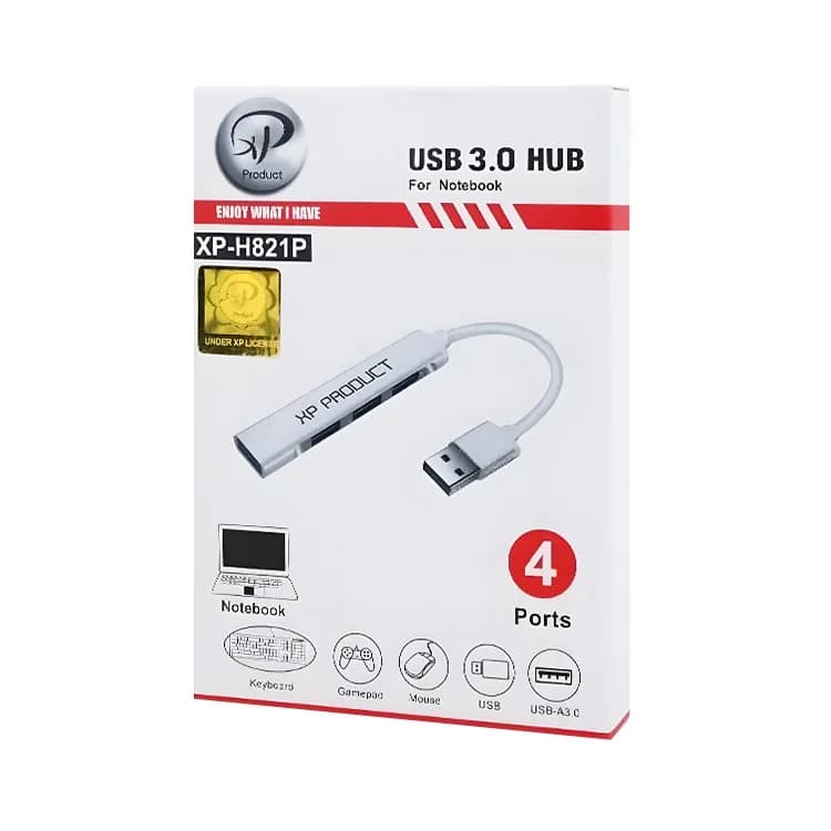 هاب 4 پورت ایکس پی مدل XP-H821P