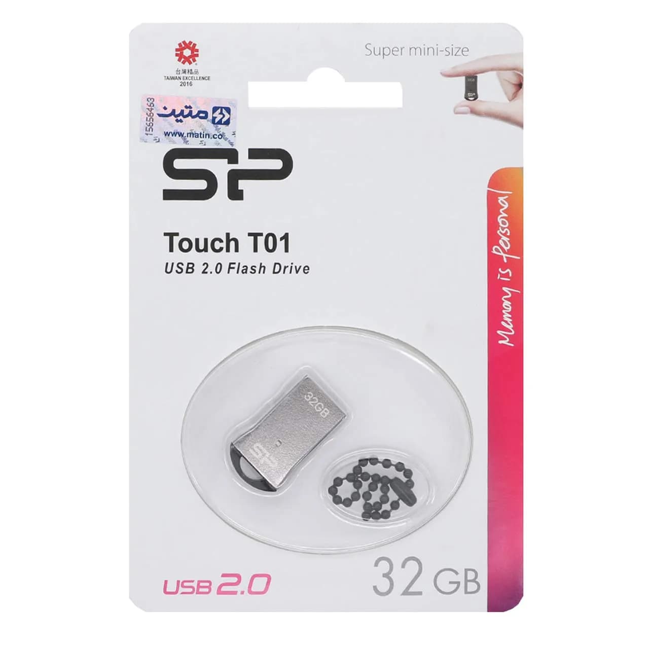 فلش 32 گیگ سیلیکون پاور مدل Touch T01