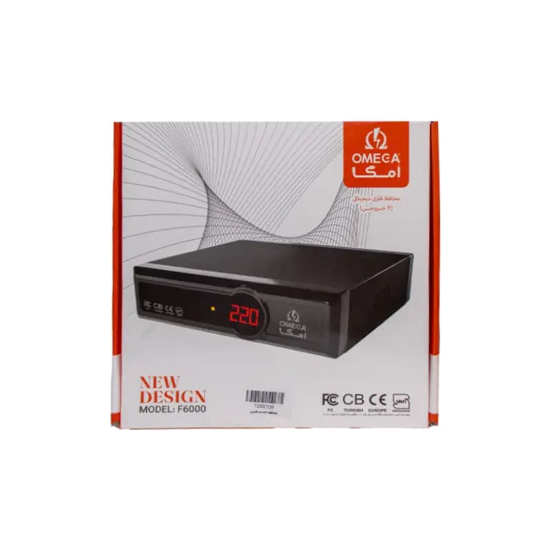 محافظ برق صوتی و تصویری 4 خانه امگا F6000 با کابل 1.8 متری — تصویر ۶