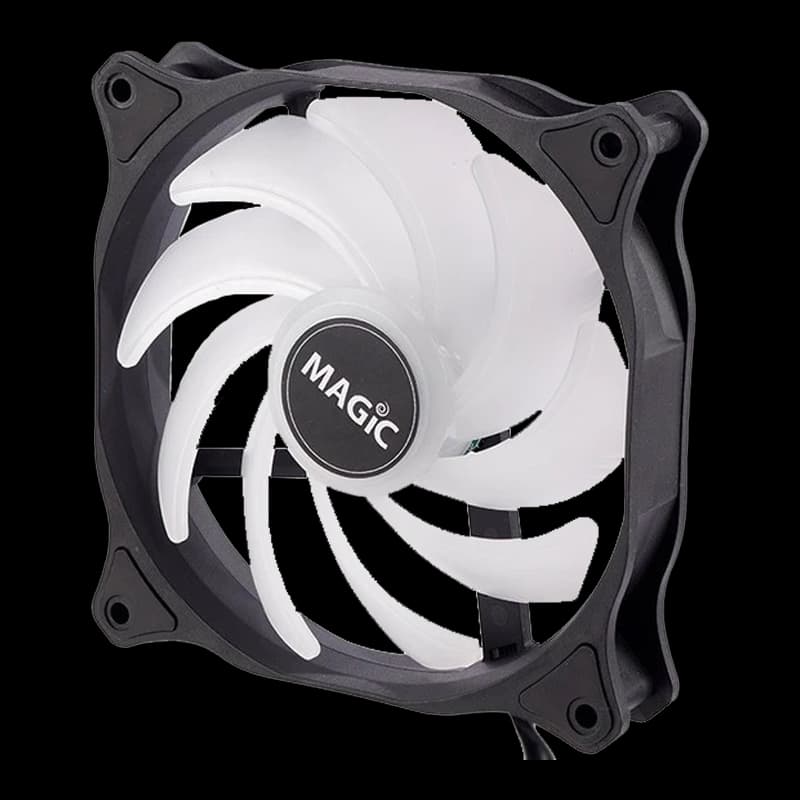 فن کیس اَوِست مدل MAGIC-120 BLACK ARGB