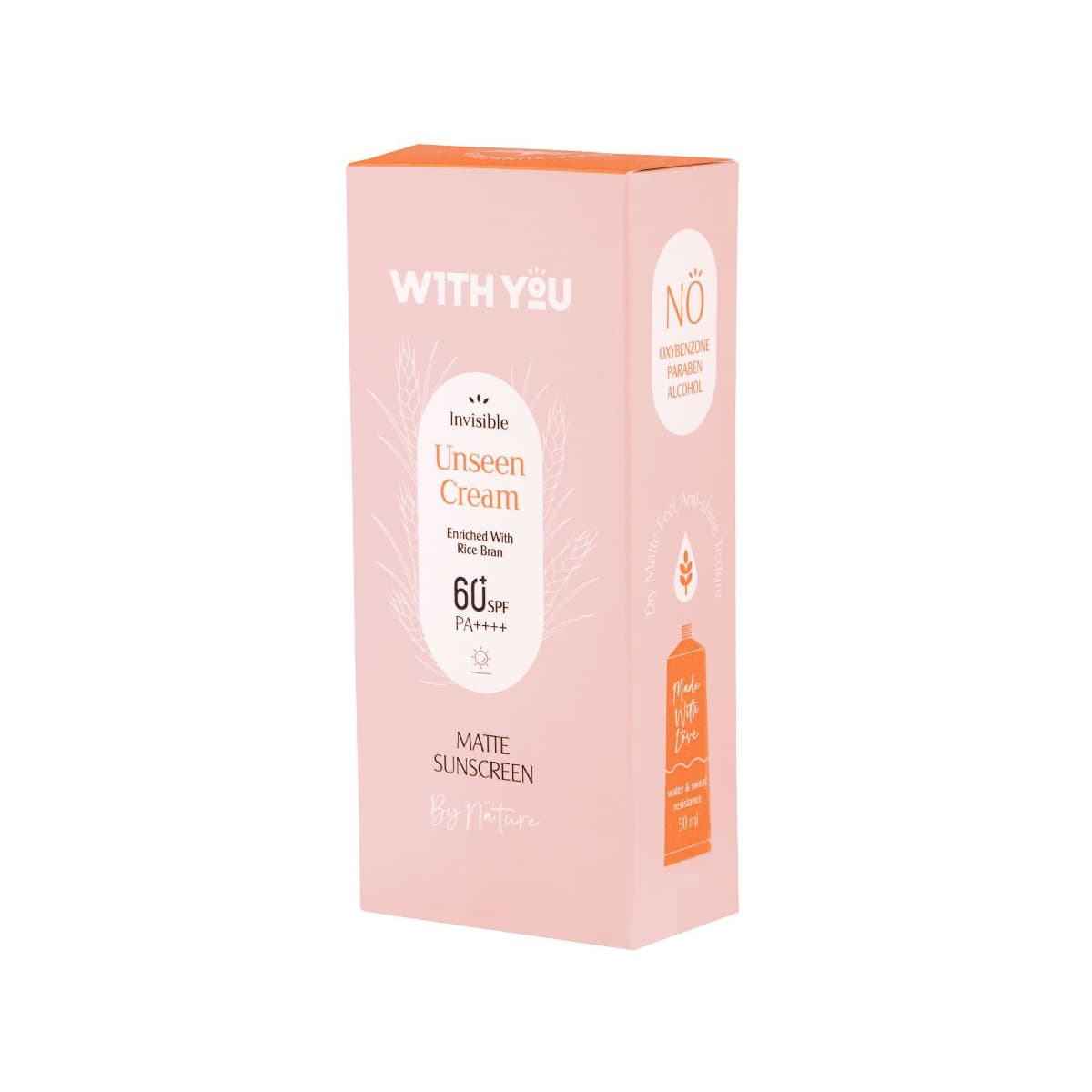 ضد آفتاب کرمی SPF 60 ویت یو 50 میل بی رنگ — تصویر ۴
