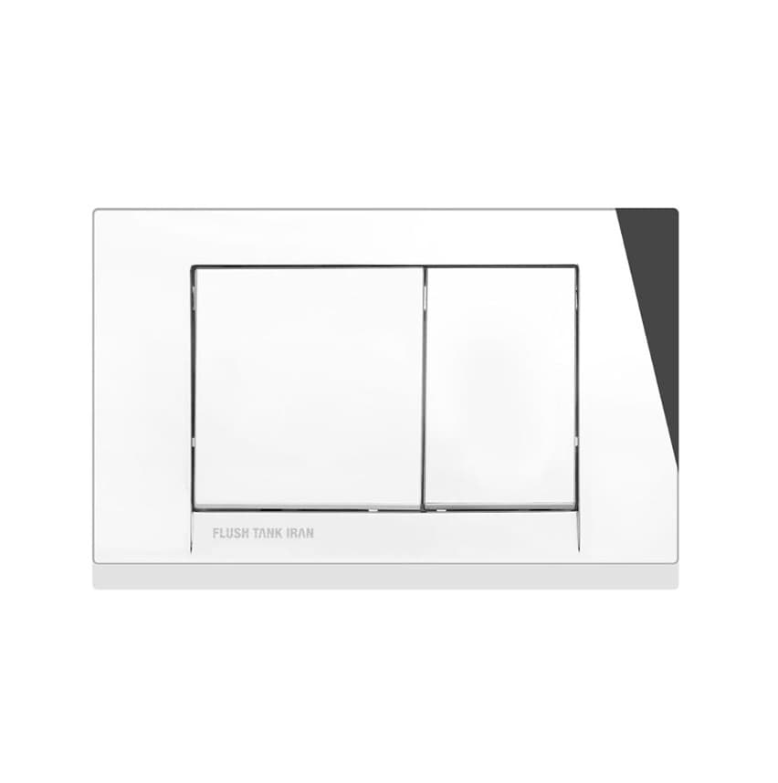صفحه کلید تخلیه فلاش تانک توکار ایران سری چهارگوش Rectangle — تصویر ۲