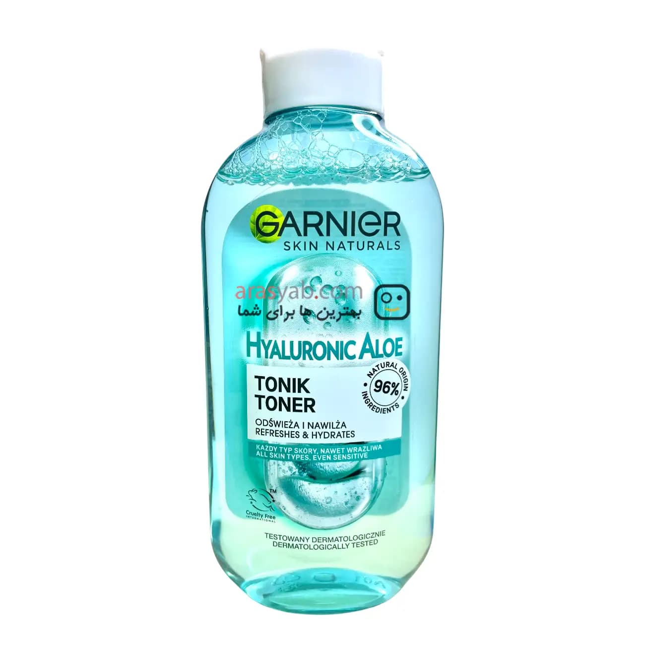 تونر آلوئه ورا گارنیر Garnier با خاصیت آبرسانی حجم 200 میل