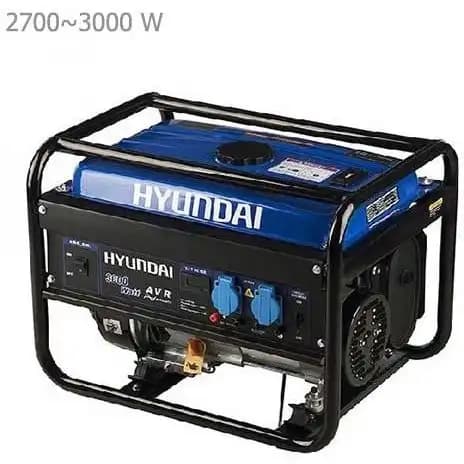 موتور برق بنزینی هیوندای مدل HG-5356 ظرفیت ۳ کیلووات تک فاز — تصویر ۲
