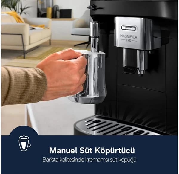 اسپرسوساز تمام اتوماتیک دلونگی مدل Delonghi ECAM290.21B (Magnifica Evo) — تصویر ۶