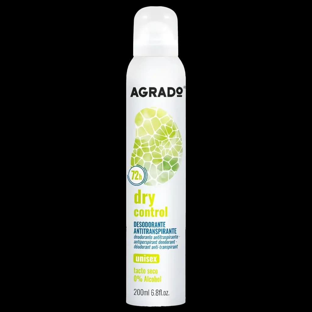 اسپری دئودورانت ضد تعریق آگرادو Dry Control بدون جنسیت حجم 200 میل — تصویر ۲