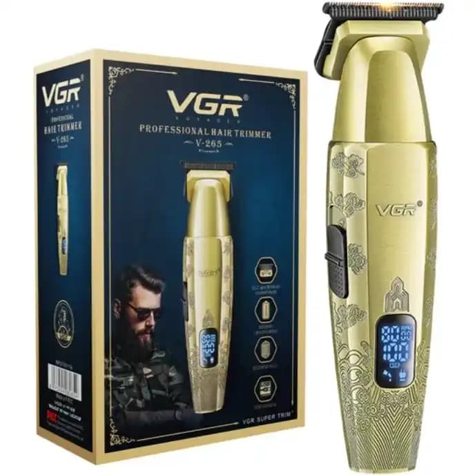ماشین اصلاح وی جی آر مدل V-265 با تیغه تیتانیوم و برش مستقیم — تصویر ۷