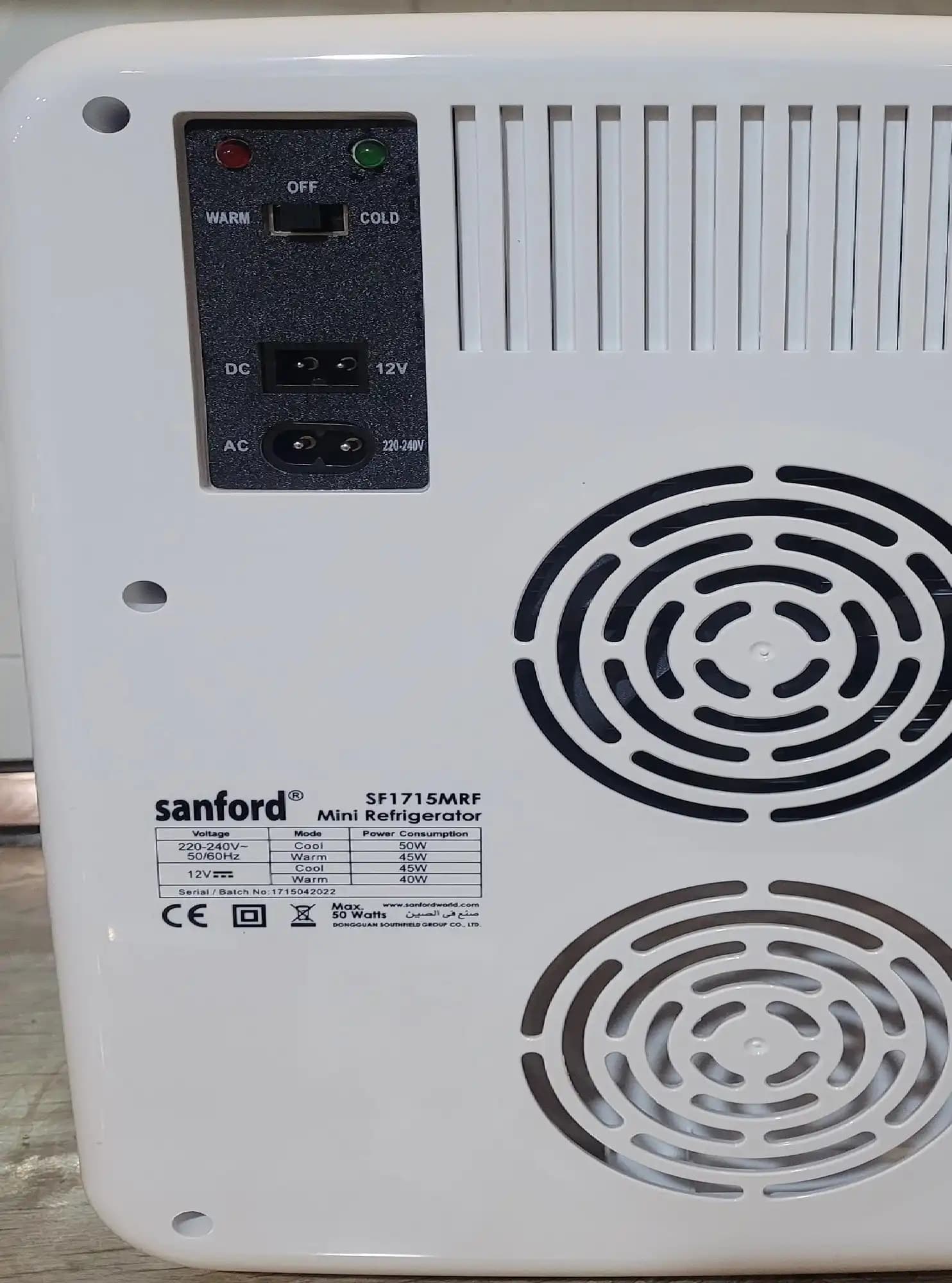 یخچال مسافرتی و داخل ماشینی سانفورد (Sanford) مدل ۱۷۱۵ — تصویر ۴