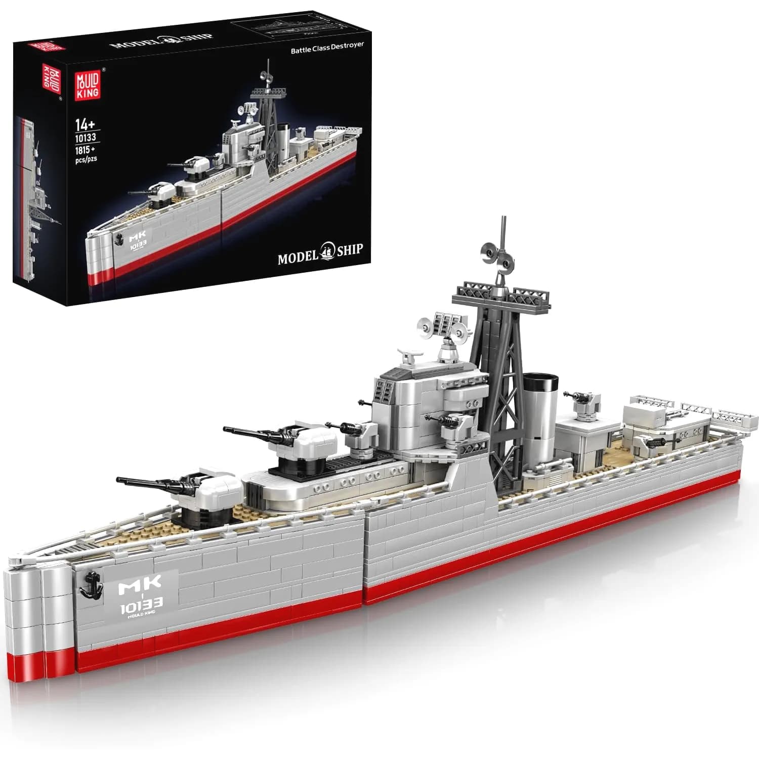 ساختنی مولد کینگ 10133 ناوشکن نبرد Battle Class Destroyer — تصویر ۴