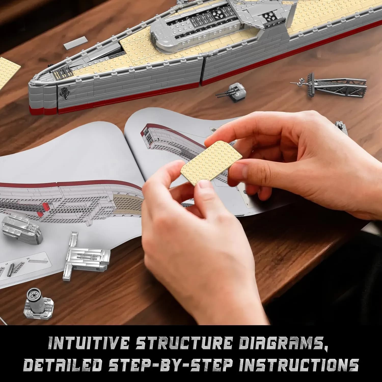 ساختنی مولد کینگ 10133 ناوشکن نبرد Battle Class Destroyer — تصویر ۷