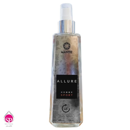 بادی اسپلش مردانه مانتره مدل ALLURE HOME SPORT حجم 225 میلی لیتر