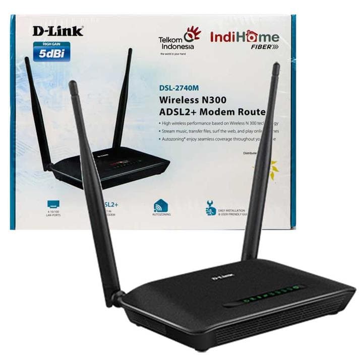 مودم 2 آنتن D-Link DSL-2740M ADSL2+ N300