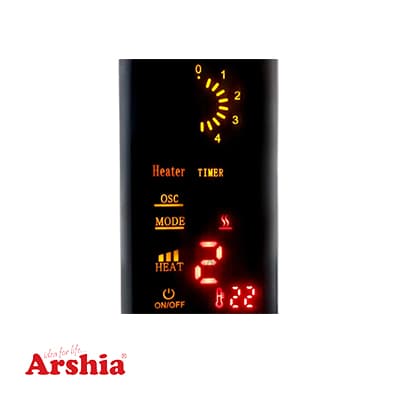 بخاری برقی هالوژنی فن دار ارشیا مدل SH-1471A — تصویر ۵