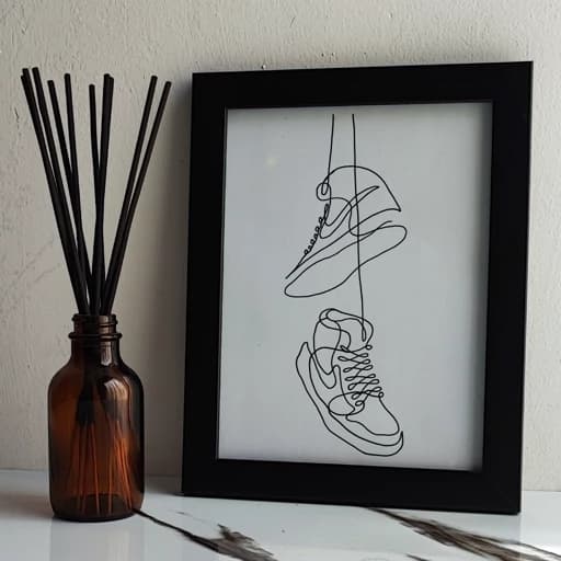 تابلو نقاشی مینیمال طرح Shoes — تصویر ۴