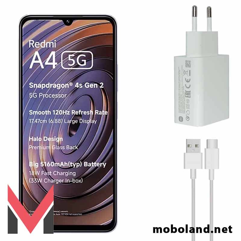 آداپتور اصلی شیائومی ردمی Redmi A4 5G — تصویر ۹