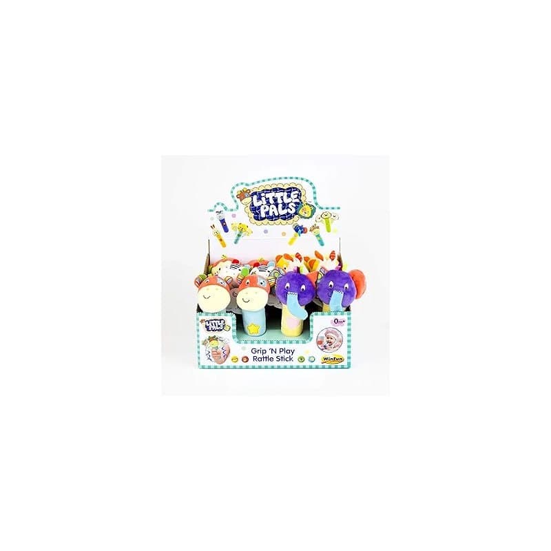 ست جغجغه ۱۲ عددی با طرح حیوانات وین فاین winfun کد 003143 — تصویر ۳