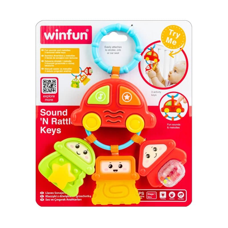جغجغه آویز کلید وین فاین winfun کد 00628 — تصویر ۵