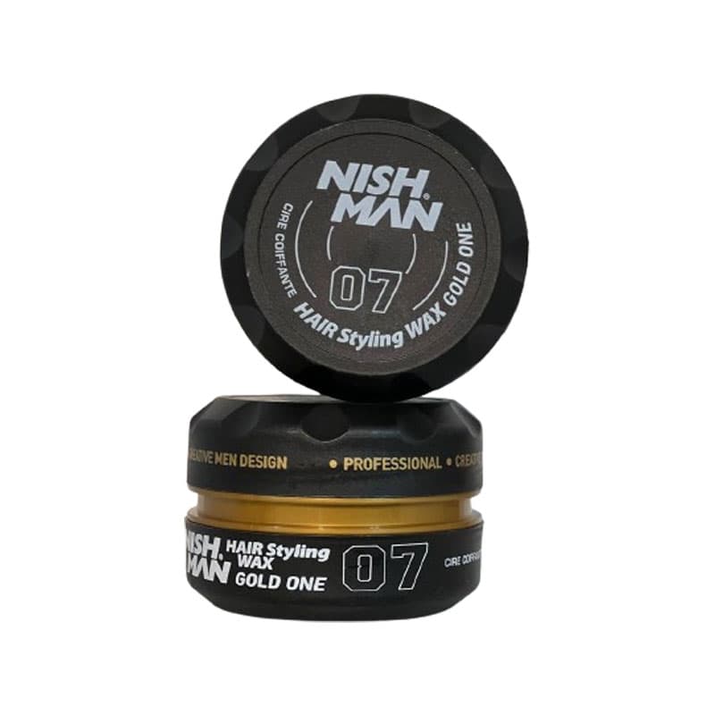 واکس مو نیشمن مشکی طلایی 07 مدل Nishman Hair Styling Wax GOLDEN ONE حجم 150 میل