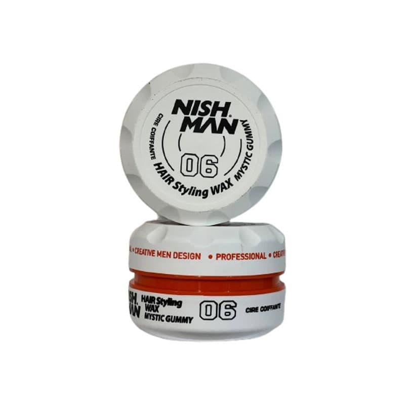 واکس مو نیشمن سفید 06 مدل Nishman Hair Styling Wax MYSTIC GUMMY حجم 150 میل — تصویر ۲