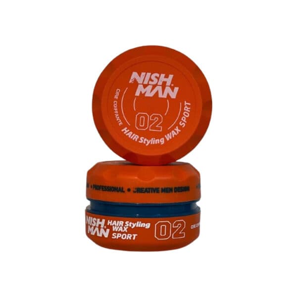 واکس مو نیشمن نارنجی 02 مدل Nishman Hair Styling Wax SPORT حجم 150 میل — تصویر ۵