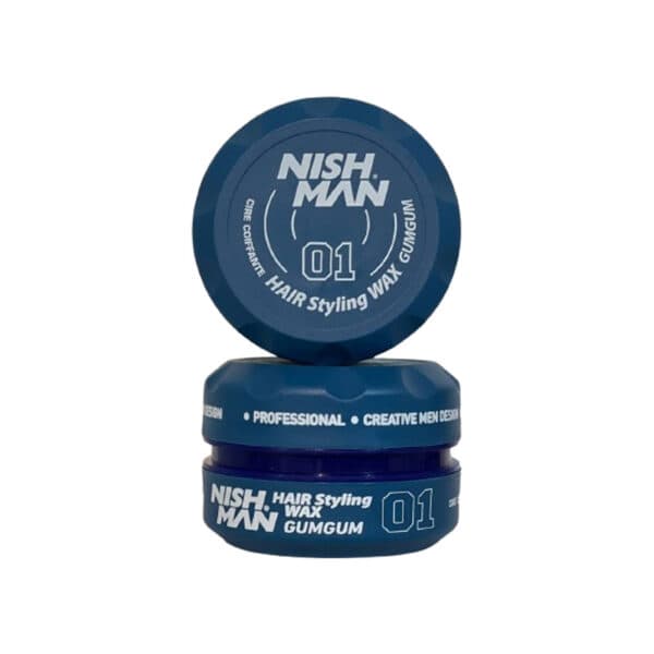واکس مو نیشمن آبی 01 | Nishman Hair Styling Wax GUMGUM حجم 150 میل — تصویر ۴