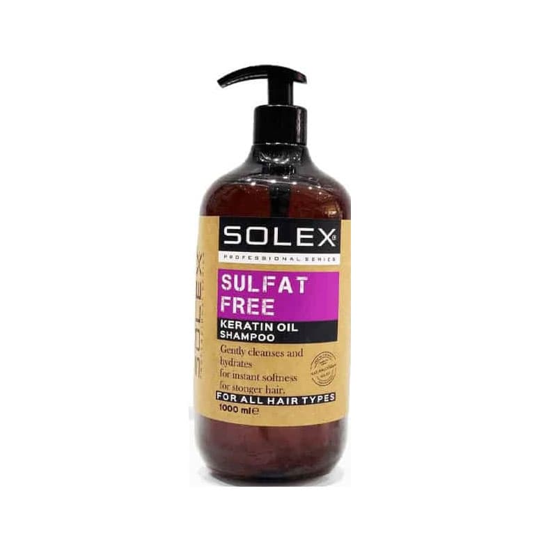 شامپو کراتین سولکس فاقد سولفات Sulfate Free حجم 1000 میل — تصویر ۲