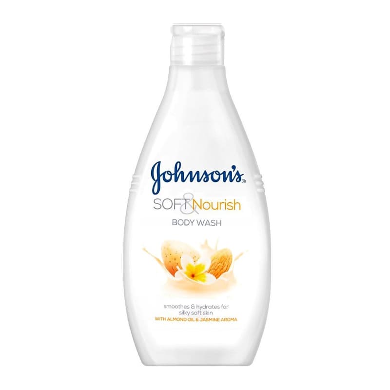 شامپو بدن بادام و گل یاس جانسون Johnson’s مدل Soft & Nourish حجم 400 میل — تصویر ۶
