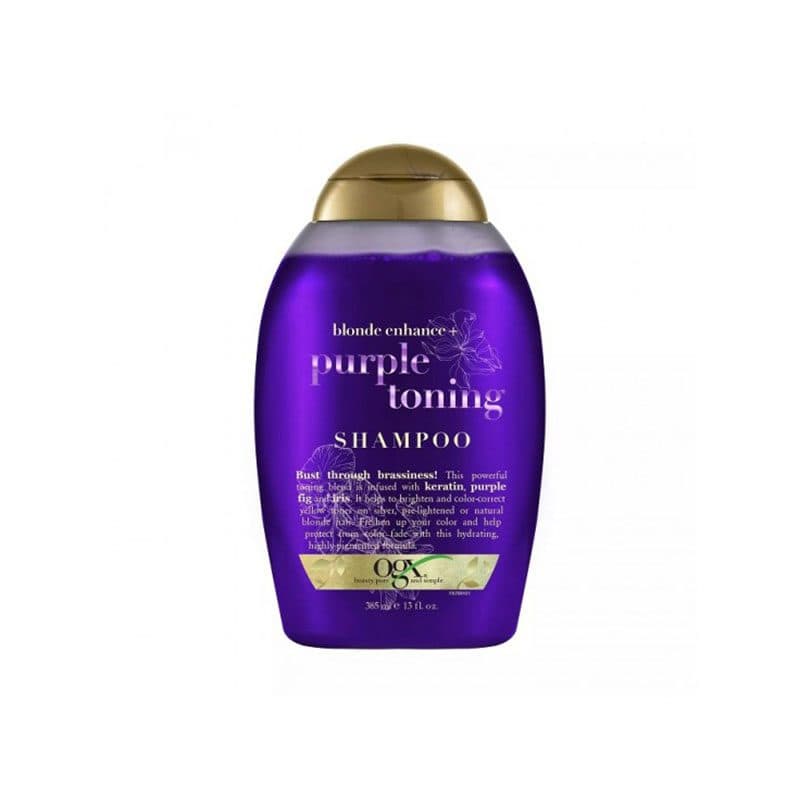 شامپو بنفش ضد زردی او جی ایکس ogx purple toning shampoo حجم 385 میل — تصویر ۴