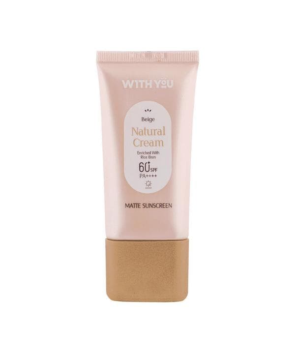 ضد آفتاب کرمی SPF 60 ویت یو 50 میل رنگ بژ طبیعی