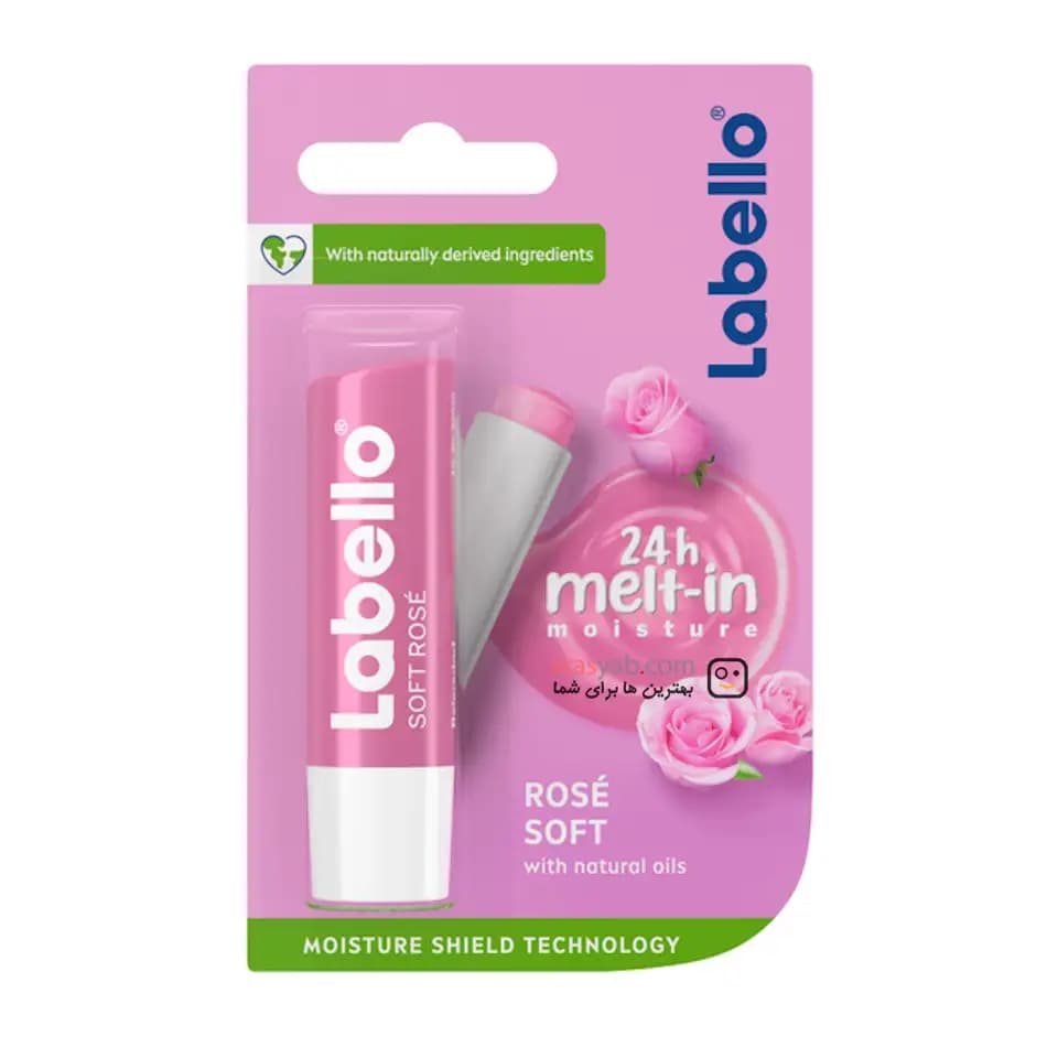بالم لب گل رز لابلو Labello مدل Rose Soft — تصویر ۵