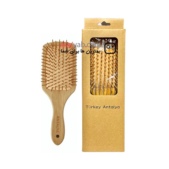 برس مو چوبی بامبو Turkey Antalya طرح مربع