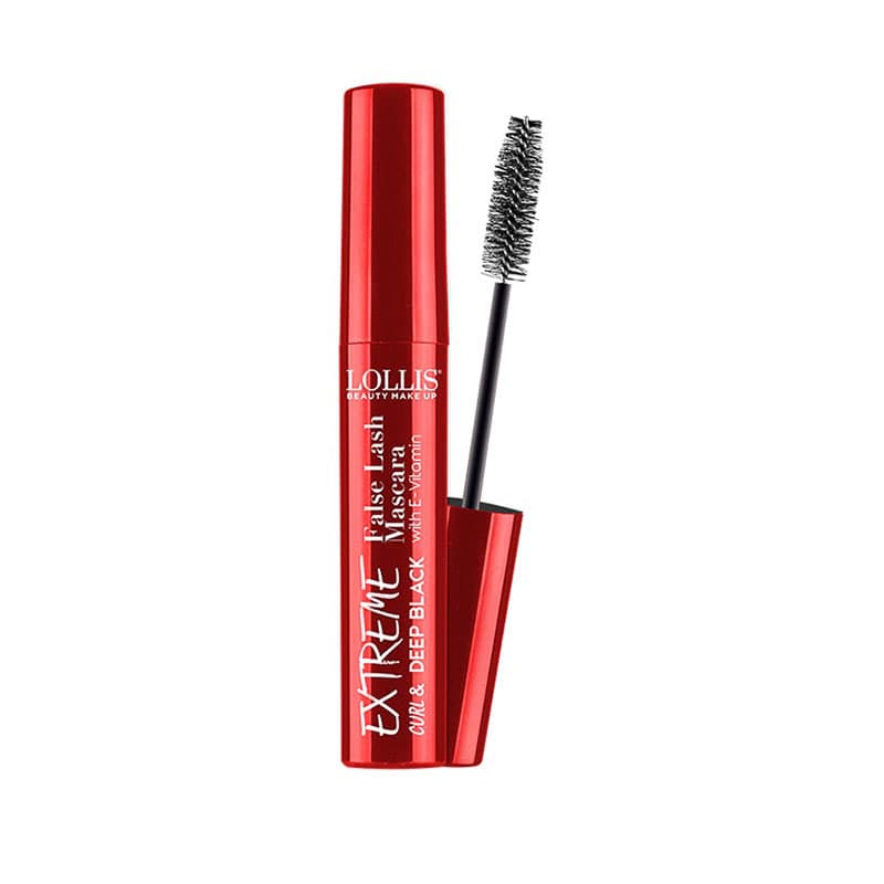 ریمل با تاثیر مژه مصنوعی لولیز مدل Extreme Deep Black False Lash (لولیس) دارای ویتامین E