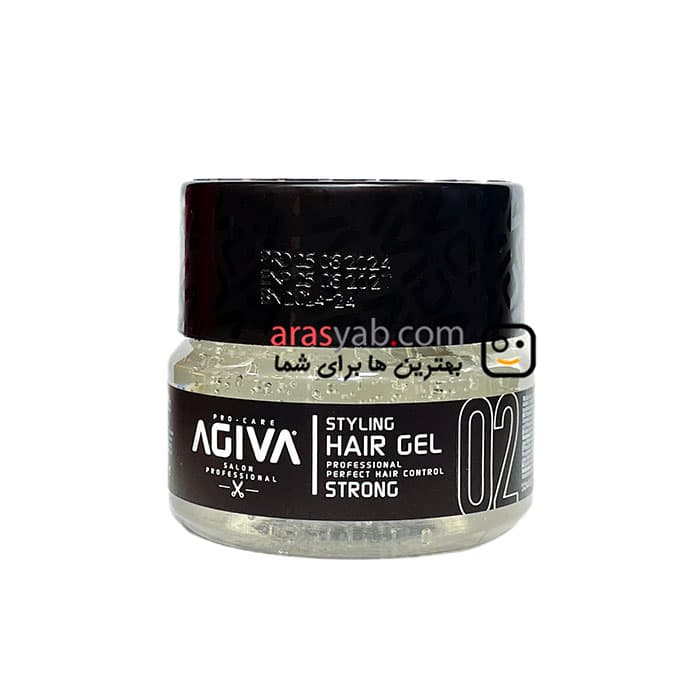 ژل مو 02 آگیوا agiva مدل Strong حالت دهنده قوی مو حجم 200 میل